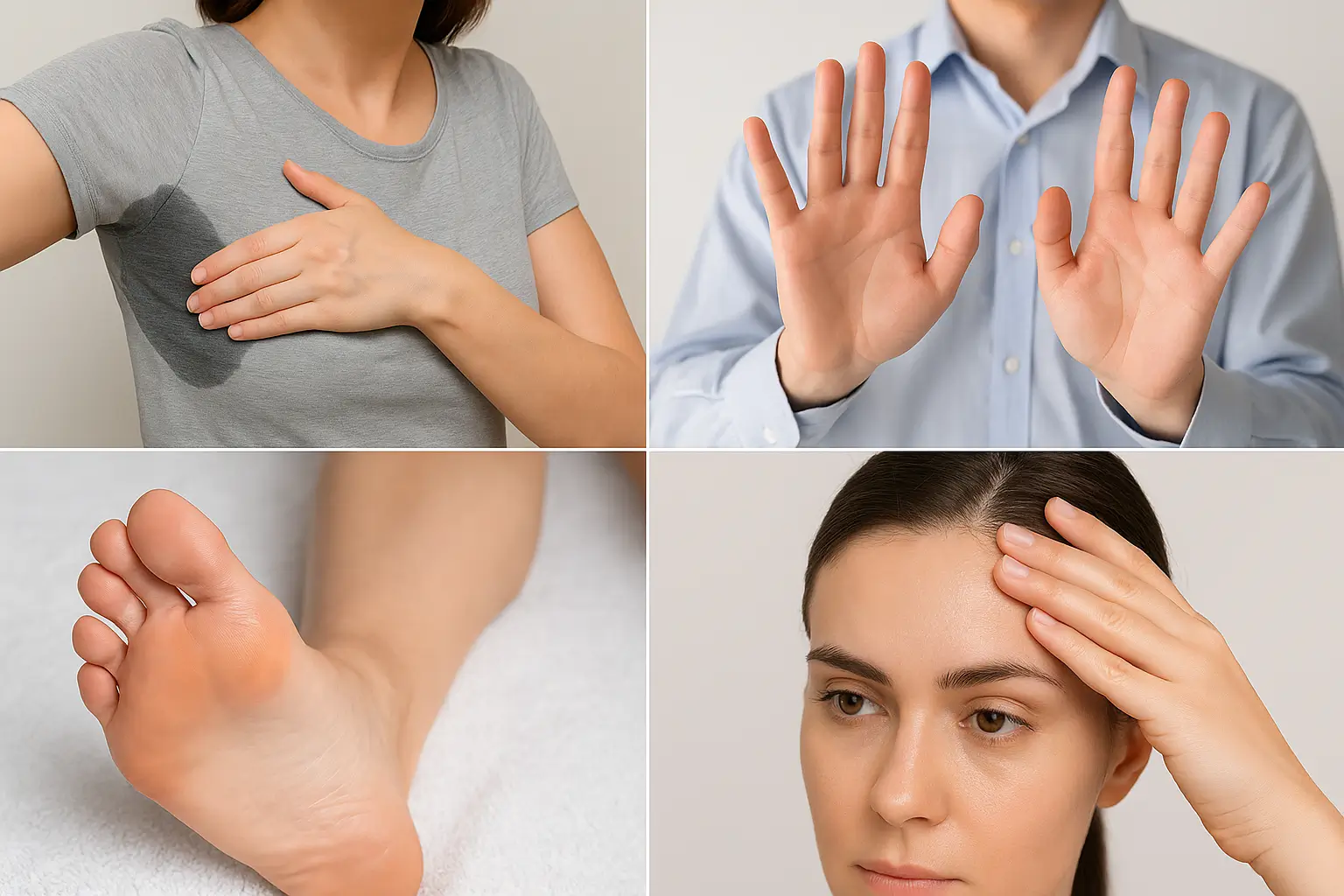 Areas Treated - Hyperhidrosis Treatment