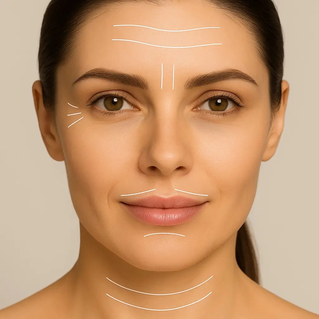 Areas Treated Anti-Wrinkle Treatment 3